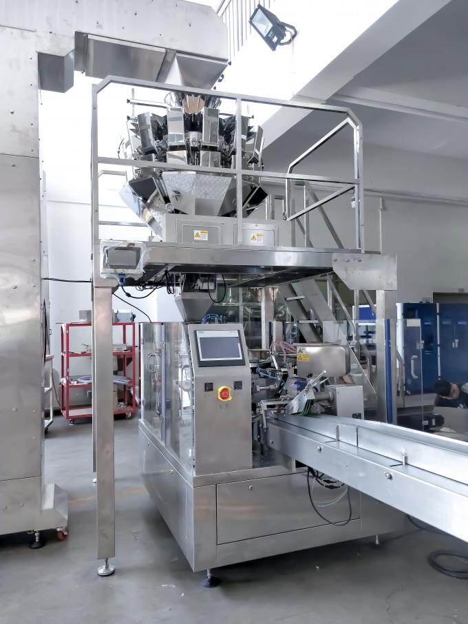 Food Packaging Automatic Bag Packing Machine Double Head And Single Head