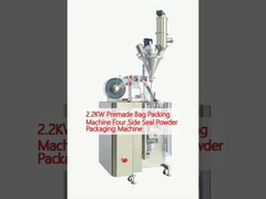 2.2KW Premade Bag Packing Machine Four Side Seal Powder Packaging Machine